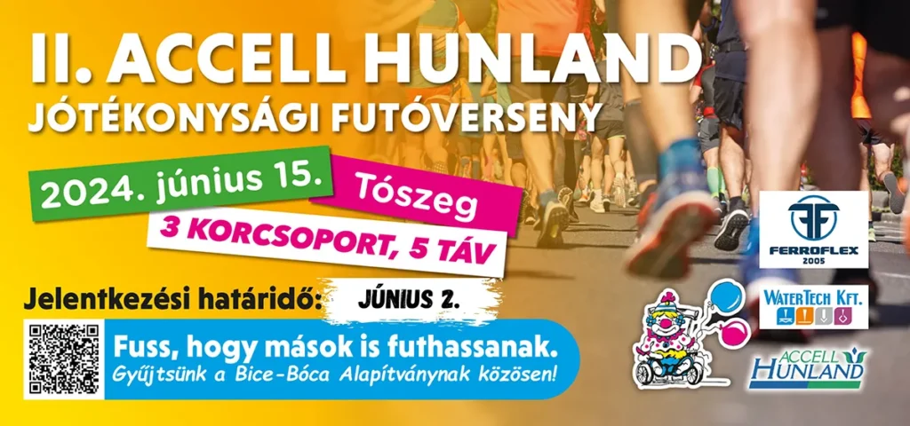 Accell Hunland Jótékonysági Futóverseny 2024 Banner